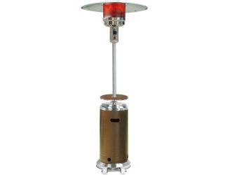 7-Ft. 48,000 BTU Steel Umbrella Propane Patio Heater, Bronze/Stainless Steel