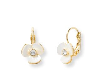 Disco Pansy Leverbacks - Cream