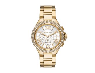 Ladies Large Camille Gold-Tone Stainless Steel Crystal Watch White Dial