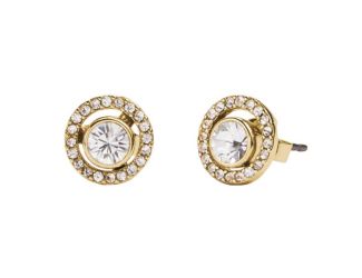 Pav Halo Studs - Gold