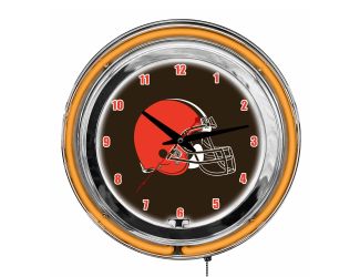 Cleveland Browns 14" Neon Clock