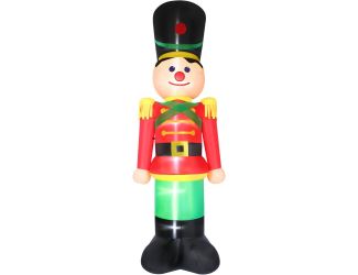 12-Ft. Tall Prelit Nutcracker Inflatable