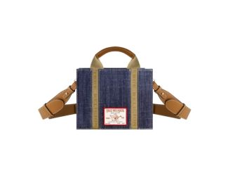 True Religion Denim Mini Box Tote Strap