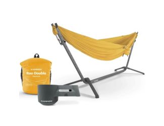 Swiftlet Hammock Stand Bundle - Granite Grey Stand / Sunflower Gold Hammock
