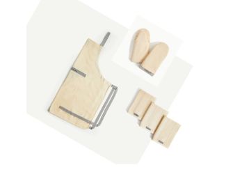 3pc Kitchen Linen Set Cream