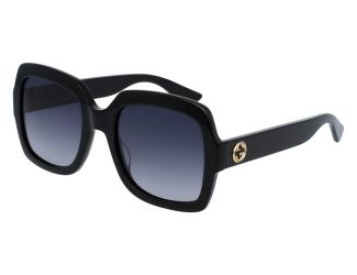 Women's Square Sunglasses - Black/Grey Gradient