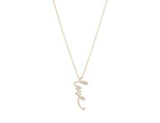Pave Love Necklace Gold