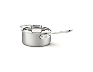 D5 Brushed Stainless Steel 3 Qt. Sauce Pan with Lid