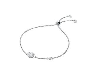 14k - Rose Gold Halo Slider Bracelet - (Silver)