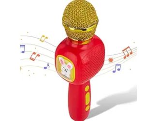 MP1 Kids Bluetooth Karaoke Toy Microphone-Red
