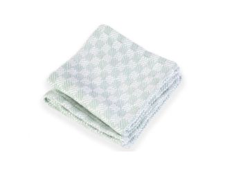Faribault Mill Pogonia Cotton Baby Blanket - Surf