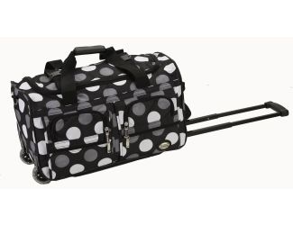 22" Rolling Multi-Pocket Duffle - New Black Dot
