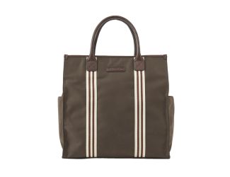 Bob Tote - Tobacco Brown with Stripe