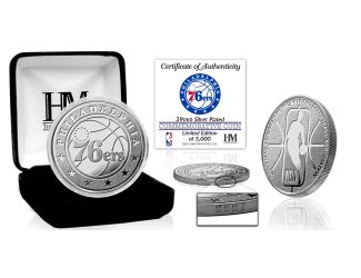 Philadelphia 76ers Silver Mint Coin