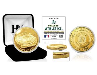 Oakland A's "Stadium" Gold Mint Coin