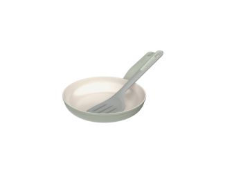 Leo Balance 2pc NS Ceramic Ckwre Set: 9.5" F/P & 13.75" Nylon Turner, Recycled Alum, Sage