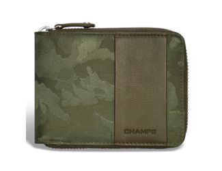 Camo Leather Zip Around Wallet Size 5"x4"