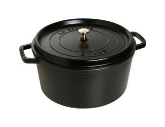 13.25qt Cast Iron Round Dutch Oven Matte Black