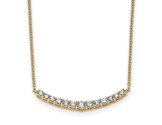 14K True Origin Lab Grown Diamond Pendant with Chain, .50ctw