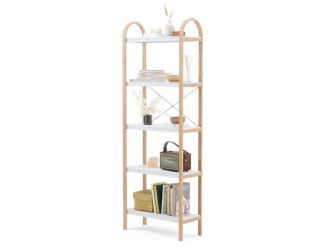 Bellwood Freestand Shelf 5 Tier Wht/Natural