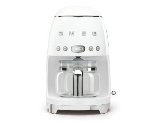 50's Retro-Style 10 Cup Drip Filter Coffee Machine White