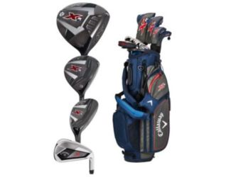 Callaway XR 13-Piece Men's Complete Set - Steel Shafts - Right Hand/+1 IN/Navy/Grey/Stiff Flex
