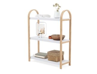 Bellwood Freestand Shelf 3 Tier Wht/Natural