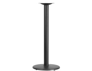 18" Round Restaurant Table Base with 3" Dia. Bar Height Column