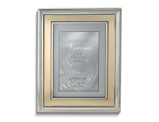 Verona Silver-tone & Gold-tone 5x7 Photo Frame