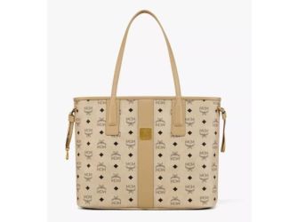 Medium Reversible Liz Shopper in Visetos - Beige