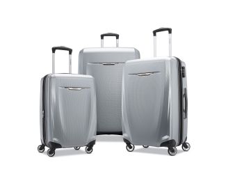 Winfield 3 DLX Three Piece Hardside Spinner Set (20/25/28) - Silver