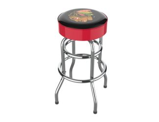 Chicago Blackhawks Chrome Bar Stool