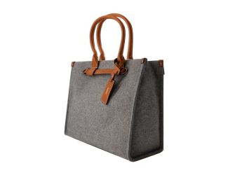 Structured Grey Felt Tote