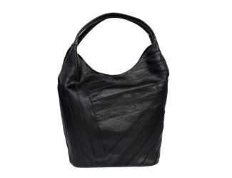Kiki Leather Shoulder Bag Black