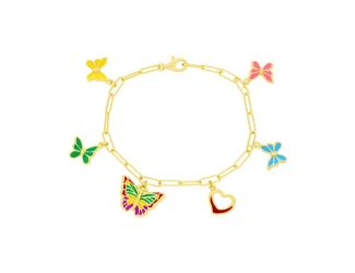 Heart And Butterfly Bracelet