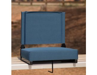500 lb. Rated Lightweight Stadium Chair-Handle-Padded Seat, Teal