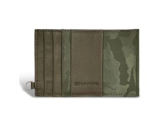 Camo Leather Slim Cardholder Size 4.5"x2.75"