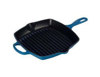 10.25" Signature Cast Iron Square Skillet Grill Marseille