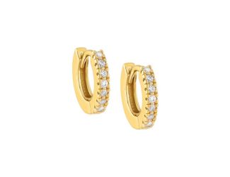 CZ Mini Huggie Earring Size 10MM