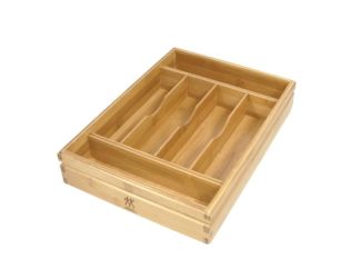 Bamboo Flatware Tray