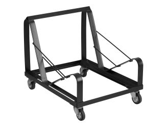 Black Steel Heavy Duty Sled Base Stack Chair Dolly - Chair Truck