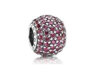 Red Pave Lights Charm