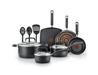 Signature Non-Stick 12-Piece Cookware Set - Black