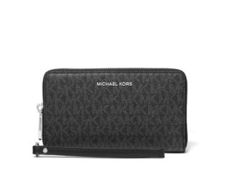 Large Logo Smartphone Wristlet - Black
