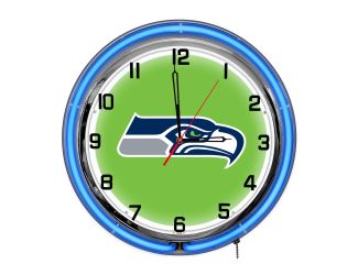 Seattle Seahawks 18" Neon Clock