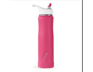 THE SUMMIT -  24oz Stainless Steel Insulated Straw Water Bottle in Wild Magenta