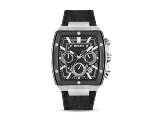 Ducati Chronograph Watch Black Dial Squa Size Mens Stand