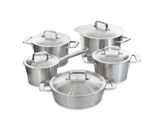 DiNA Meta 20pc Recycled SS Cookware Set, Pots