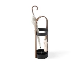 Bellwood Wood Umbrella Stand Blk/Walnut