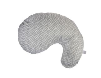 Boppy Cuddle Pillow w/ Removable Pillow Cover Gray Basket Weave
